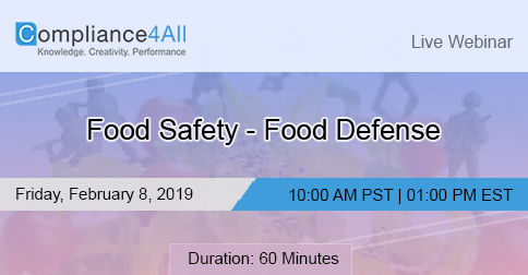 Food Safety - Food Defense 2019